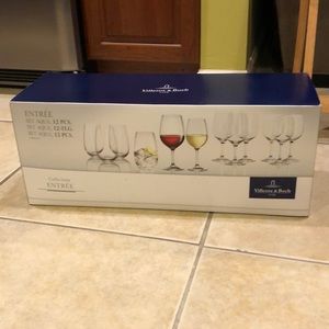 Villeroy & Boch 12 piece crystal glass set